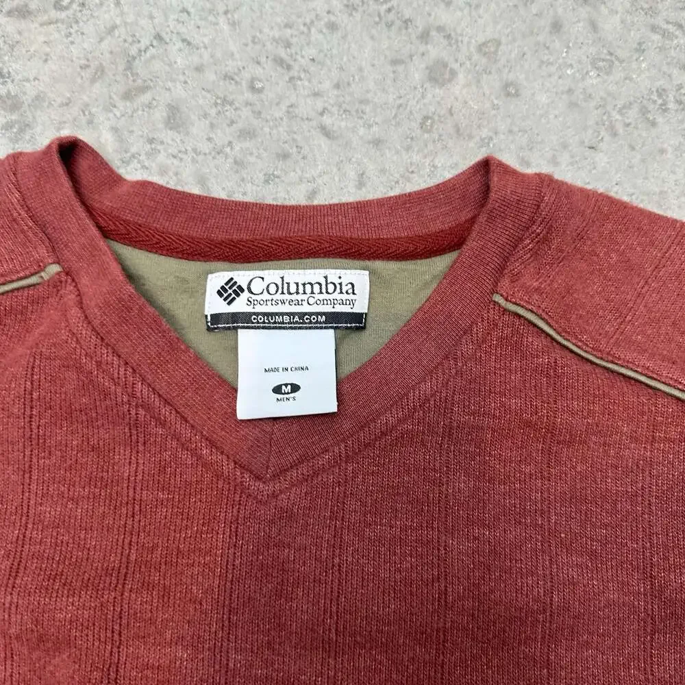 Columbia Men's Ribbed Long Sleeve Sweater - Medium